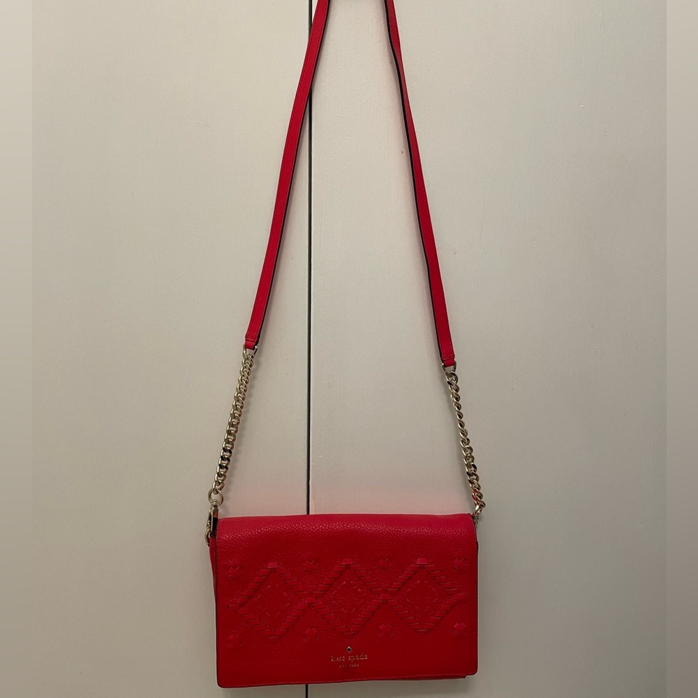 Red Kate Spade crossbody